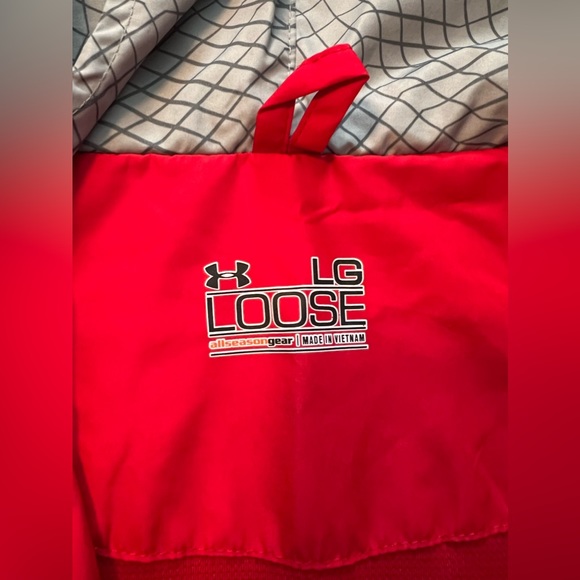 Under Armour light jacket Sz: L Red and Gray - Picture 6 of 7